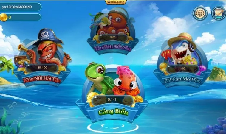 Đa dạng các phòng chơi tại Bắn Cá Vua Hải Tặc Tại 9Club