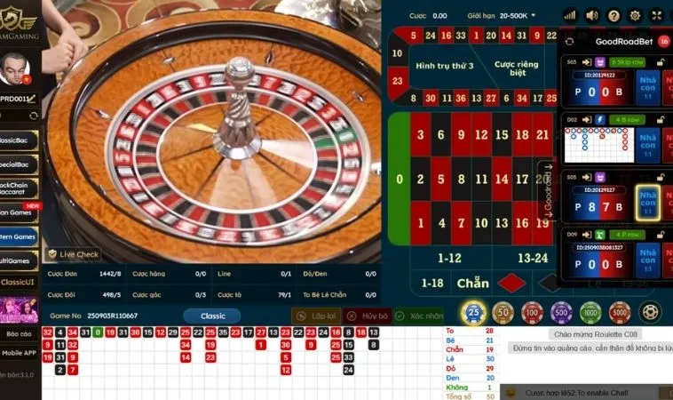 Các cửa cược trong Roulette Nhà Cái 9Club