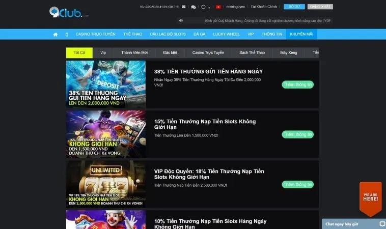 Đa dạng các chương trình khuyến mãi 9Club hấp dẫn