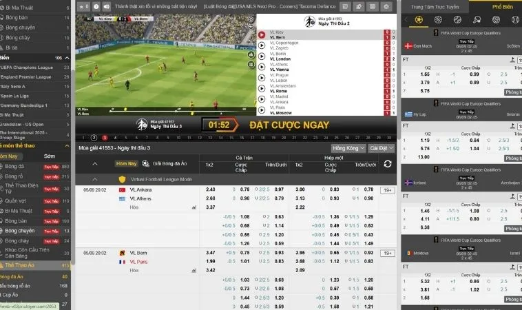 Bí Quyết Tìm Hiểu Cá Cược Thể Thao Ảo 9Club Thắng Lớn Mỗi Ngày 2 Giao diện cá cược thể thao ảo 9Club