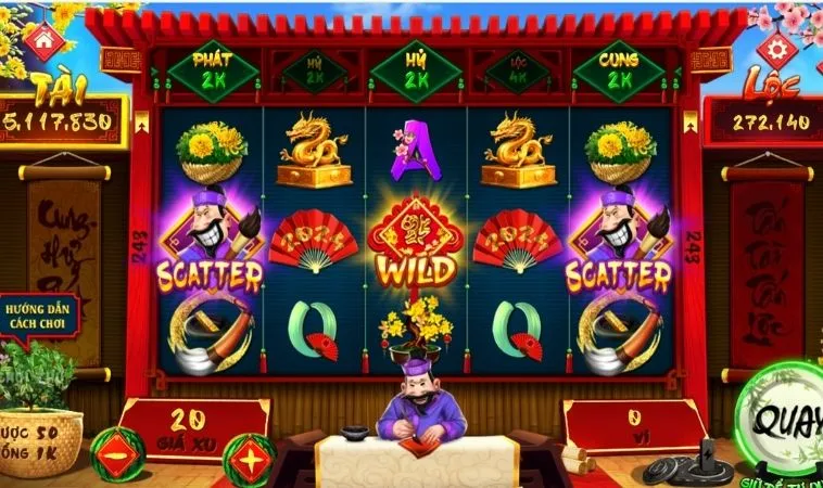 Các biểu tượng trong game Nổ Hũ Ông Đồ Tại 9Club