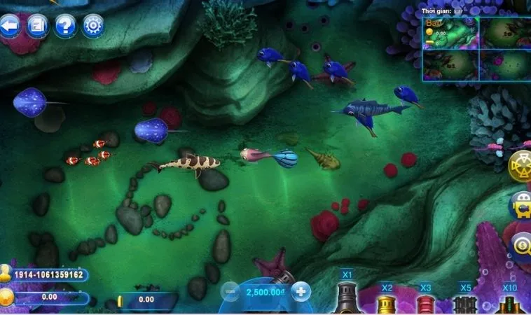 Bí Kíp Chơi Thợ Săn Cá Tại 9Club Bắn Đâu Trúng Đó 2 Giao diện chơi Thợ Săn Cá Tại 9Club